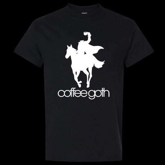 Black Pony Coffee Goth T-Shirt